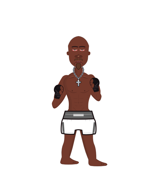 FancyBandit, red corner portrait. Landed 12 of 16 punches. Hands: Wrapped.