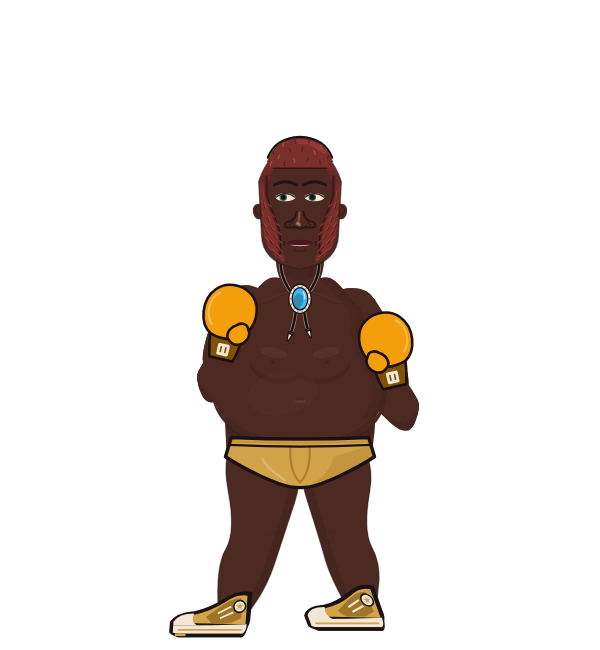 KIKEJR, blue corner portrait. Landed 23 of 35 punches. Hands: Classic.