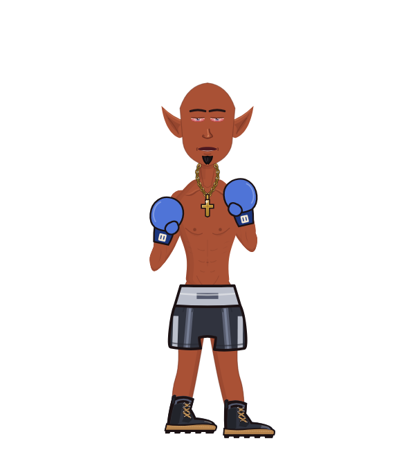 SlapTofu, red corner portrait. Landed 62 of 84 punches. Hands: Classic.