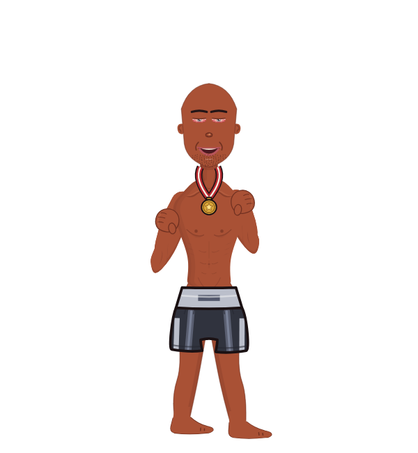 TAZ, red corner portrait. Landed 28 of 39 punches.