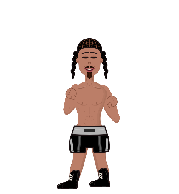Gervonta Davis, blue corner portrait. Landed 76 of 108 punches.