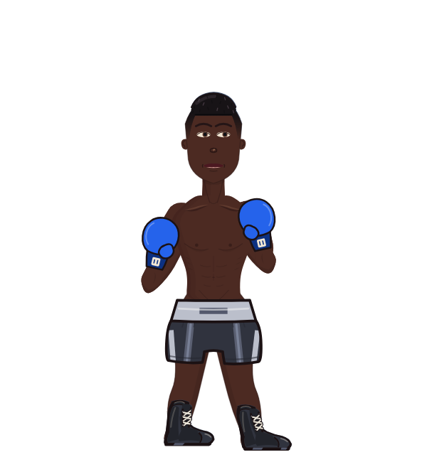 MIKE TYSON, red corner portrait. Landed 69 of 99 punches. Hands: Classic.