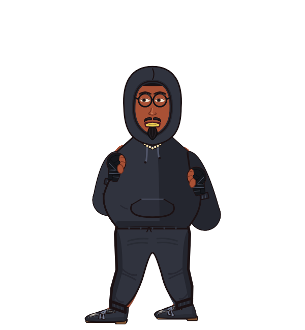 DakPrescott isRetarded, blue corner portrait. Landed 37 of 62 punches. Shirt: Hoodie; Hands: Wrapped.