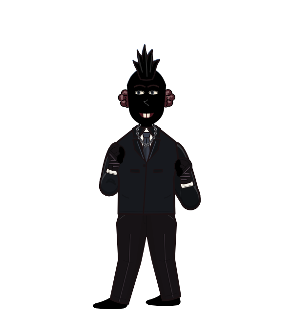 zqlolkh, blue corner portrait. Landed 30 of 39 punches. Shirt: Suit jacket; Hands: Wrapped.