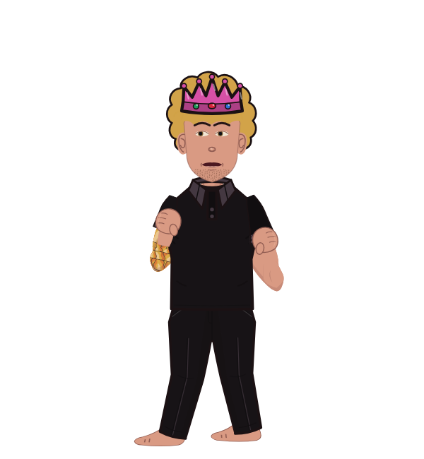 The Truth, blue corner portrait. Landed 14 of 28 punches. Hat: Crown; Shirt: Polo.