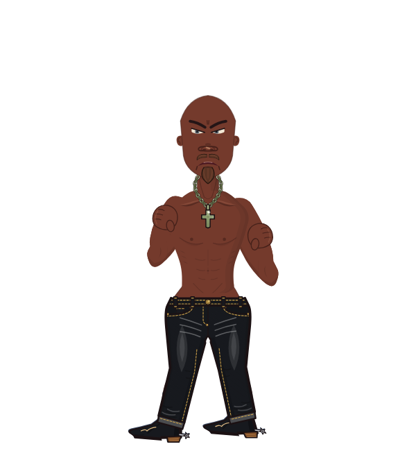 Bdiddyonthelowcuz, blue corner portrait. Landed 15 of 25 punches.