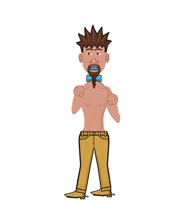 FwctfyaGuest Boxer, blue corner portrait. Landed 30 of 48 punches.