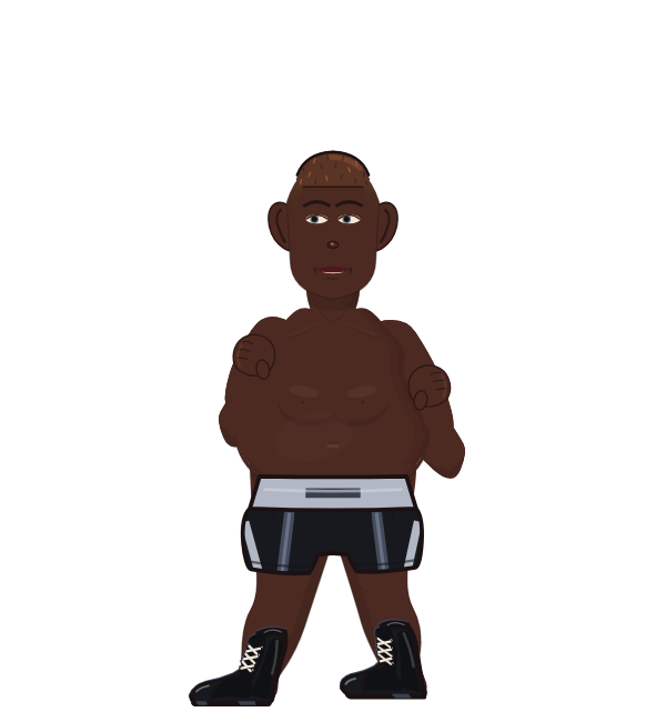 WinnerMalaka, blue corner portrait. Landed 58 of 131 punches.