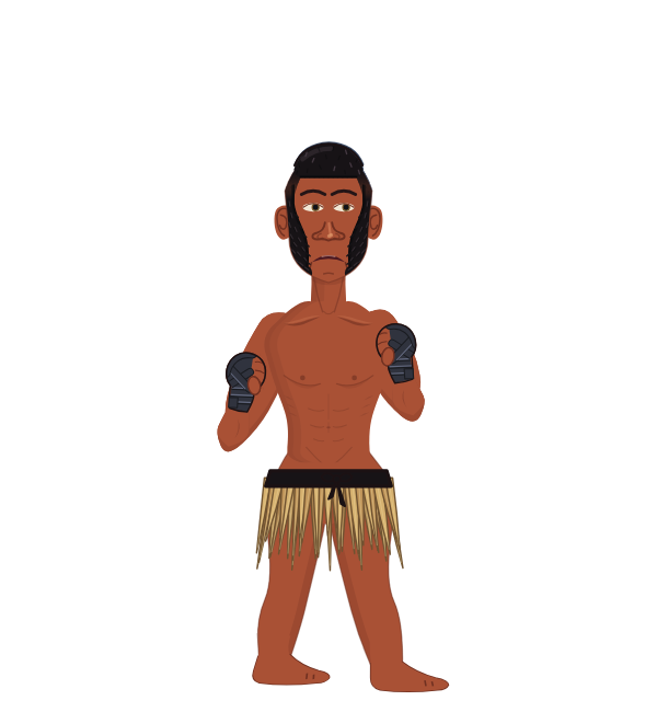 Bauto, red corner portrait. Landed 37 of 67 punches. Hands: Wrapped.
