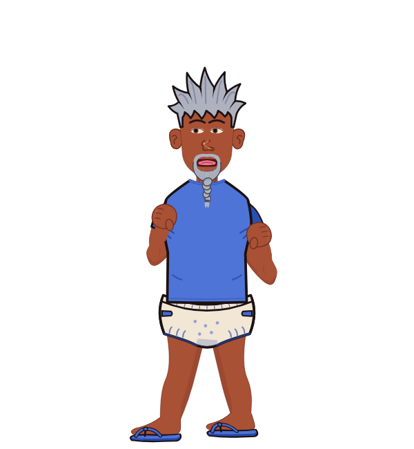 Kingston Robinson, blue corner portrait. Landed 30 of 41 punches. Shirt: T-shirt.