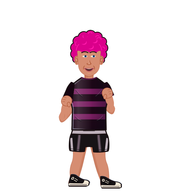 z, red corner portrait. Landed 22 of 25 punches. Shirt: Striped shirt.