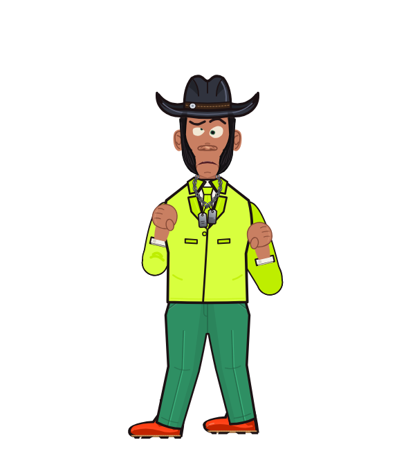 Yoadrian, blue corner portrait. Landed 50 of 99 punches. Hat: Cowboy; Shirt: Formal.