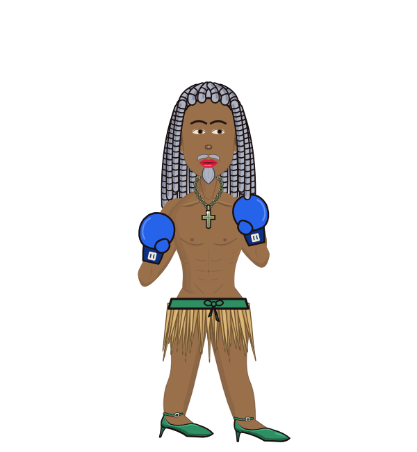 kmelo, red corner portrait. Landed 57 of 74 punches. Hands: Classic.