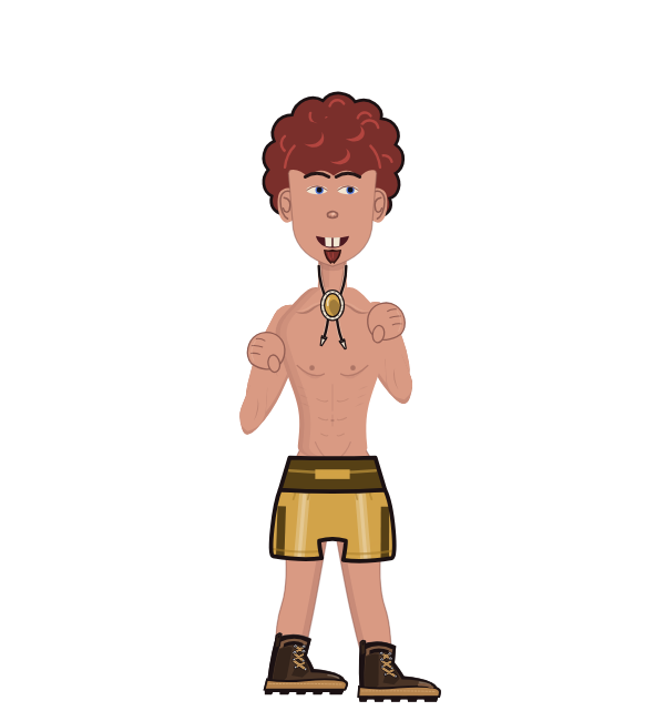 Webmaster, red corner portrait. Landed 8 of 24 punches.