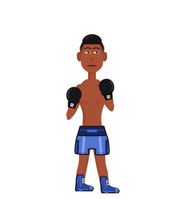 Jiri destroyer, red corner portrait. Landed 26 of 54 punches. Hands: Classic.