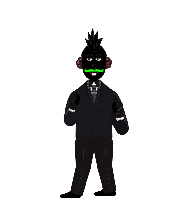 zqlolkh, blue corner portrait. Landed 18 of 24 punches. Shirt: Suit jacket; Hands: Wrapped.