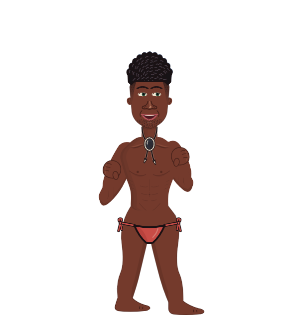 DiddyUp, red corner portrait. Landed 60 of 86 punches.