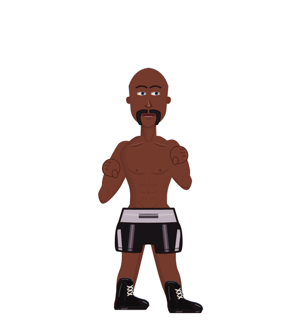 Mayweather, red corner portrait. Landed 68 of 89 punches.