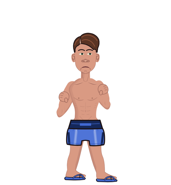daguestani picado, red corner portrait. Landed 63 of 95 punches.