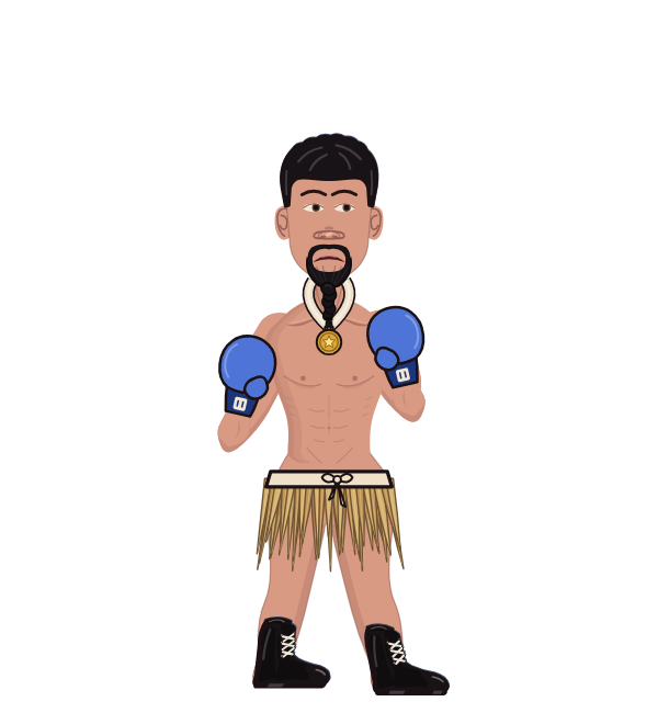 paletooth, red corner portrait. Landed 41 of 56 punches. Hands: Classic.