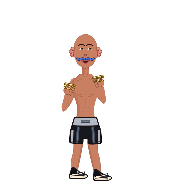 Guest Boxerfjhchcfj, red corner portrait. Landed 21 of 23 punches. Hands: Brass.