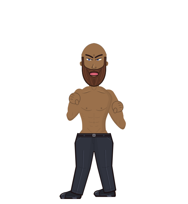 SpicyBlender, blue corner portrait. Landed 21 of 23 punches.