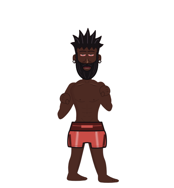 Charles Manyuchi, red corner portrait. Landed 0 of 0 punches.