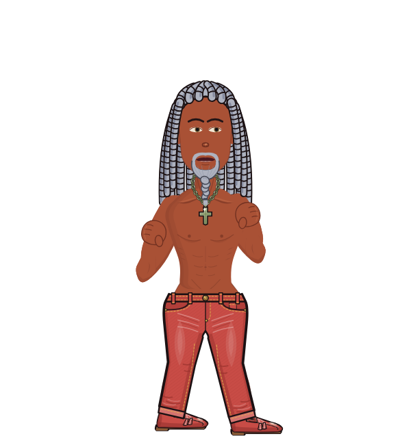 Crocada, red corner portrait. Landed 49 of 108 punches.