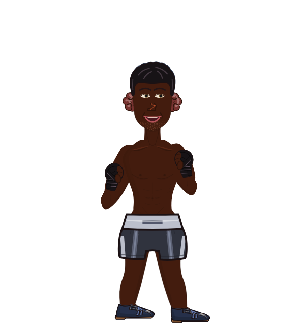 Anthony, red corner portrait. Landed 83 of 106 punches. Hands: Wrapped.