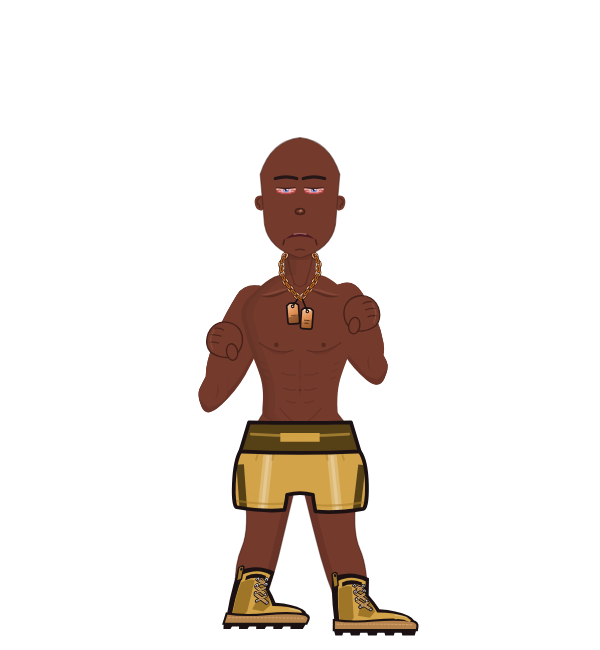Porozi, red corner portrait. Landed 67 of 91 punches.