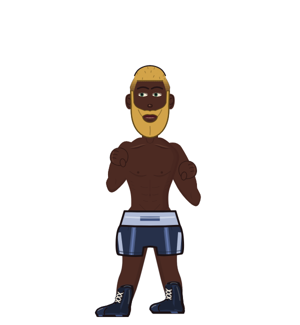FancyRavioli, blue corner portrait. Landed 60 of 94 punches.