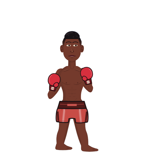 CurryBean, level 1 boxer. Record: 0 wins, 2 losses, 0 draws. Hands: Classic.