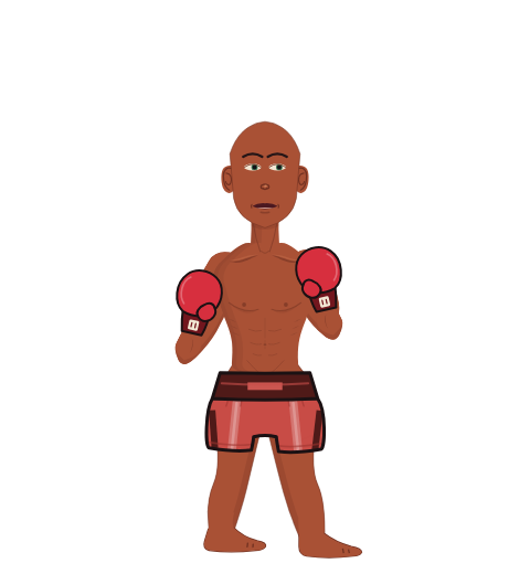 RowdyTater, level 34 boxer. Record: 9 wins, 7 losses, 0 draws. Hands: Classic.