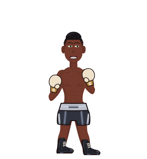 Unknown, level 1 boxer. Record: 0 wins, 1 losses, 0 draws. Hands: Classic.