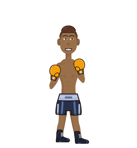 Dave, level 1 boxer. Record: 0 wins, 1 losses, 0 draws. Hands: Classic.