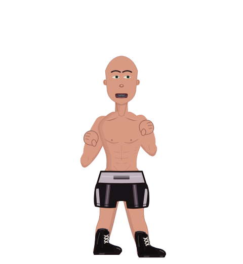 Shadow Monarch, level 1 boxer. Record: 1 wins, 0 losses, 0 draws.