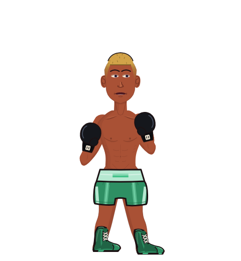 SneakyWeasel, level 1 boxer. Record: 8 wins, 3 losses, 0 draws. Hands: Classic.