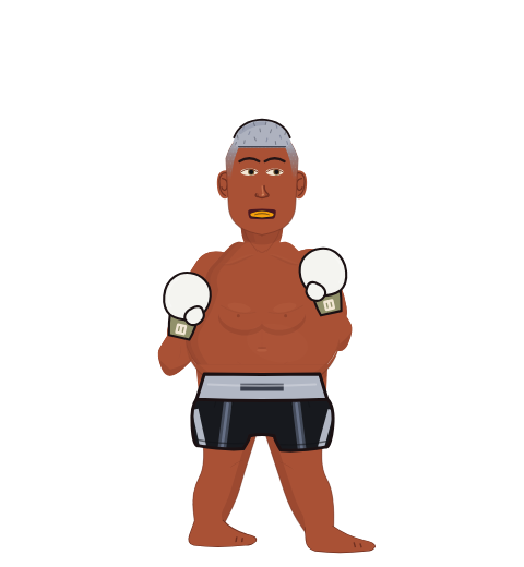 FearlessDoorknob, level 40 boxer. Record: 12 wins, 4 losses, 0 draws. Hands: Classic.