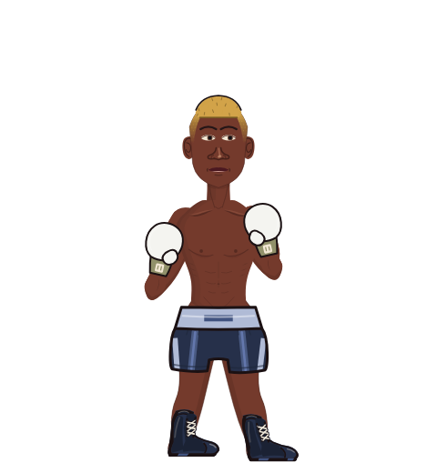 Akward tarot, level 39 boxer. Record: 23 wins, 11 losses, 0 draws. Hands: Classic.
