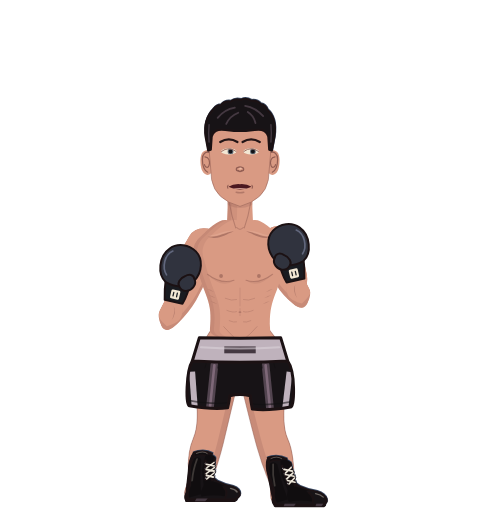 DaGrind, level 63 boxer. Record: 119 wins, 48 losses, 0 draws. Hands: Classic.