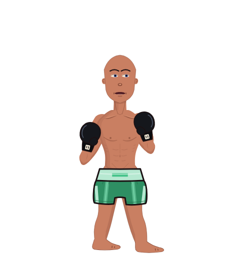 IWILLSLIMEYOUOUKIDDDDDDDDDD, level 6 boxer. Record: 1 wins, 0 losses, 0 draws. Hands: Classic.