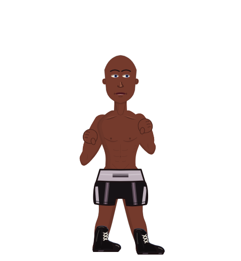 Mayweather, level 6 boxer. Record: 8 wins, 1 losses, 0 draws.