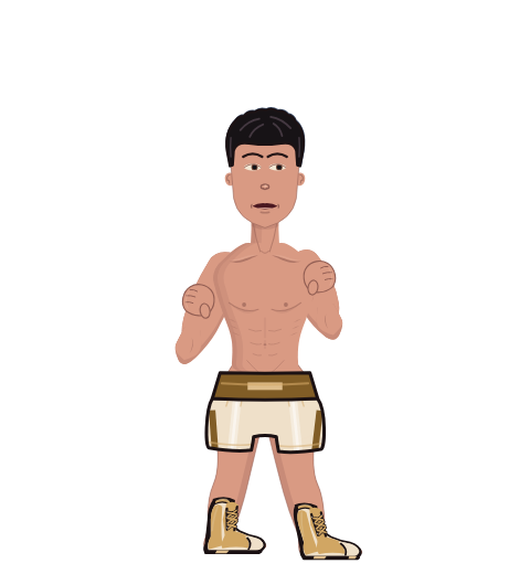 Mikey Tyson, level 23 boxer. Record: 7 wins, 1 losses, 0 draws.