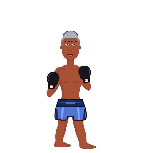 Jeffrey, level 1 boxer. Record: 1 wins, 1 losses, 0 draws. Hands: Classic.