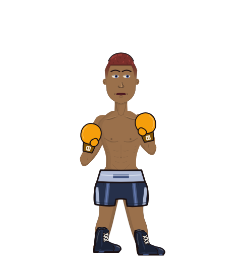 AwkwardSpoon, level 5 boxer. Record: 12 wins, 0 losses, 0 draws. Hands: Classic.