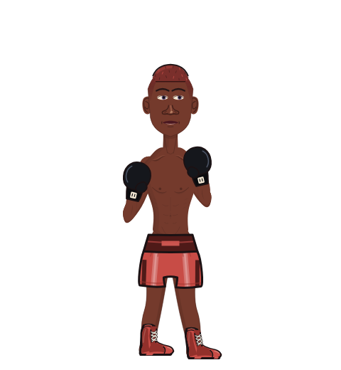 FluffyWrestler, level 4 boxer. Record: 3 wins, 1 losses, 0 draws. Hands: Classic.