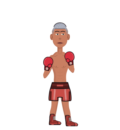 Lucky Wasabi, level 4 boxer. Record: 14 wins, 0 losses, 0 draws. Hands: Classic.