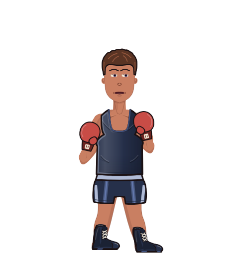 Abel Farley, level 1 boxer. Record: 0 wins, 1 losses, 0 draws. Shirt: Tank; Hands: Classic.