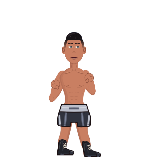 henny, level 8 boxer. Record: 3 wins, 4 losses, 0 draws.