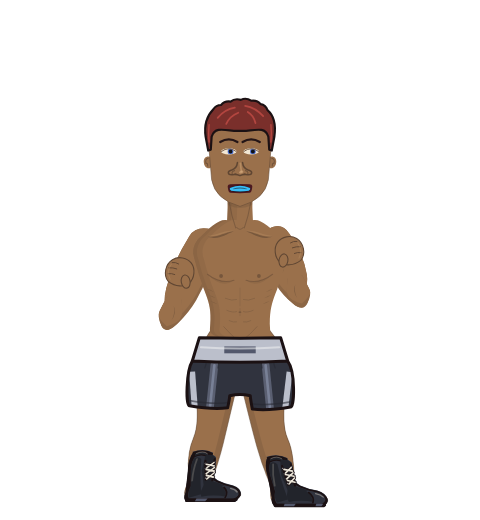 Ippo, level 1 boxer. Record: 0 wins, 1 losses, 0 draws.